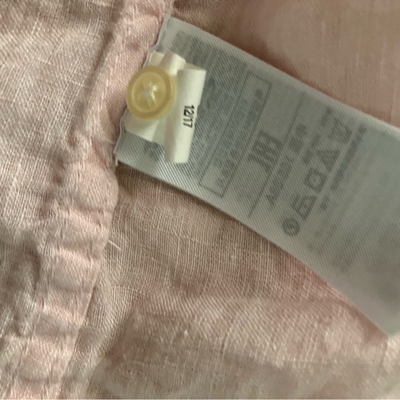 Gap boyfriend fit linen long sleeved shirt size S - Picture 4 of 5